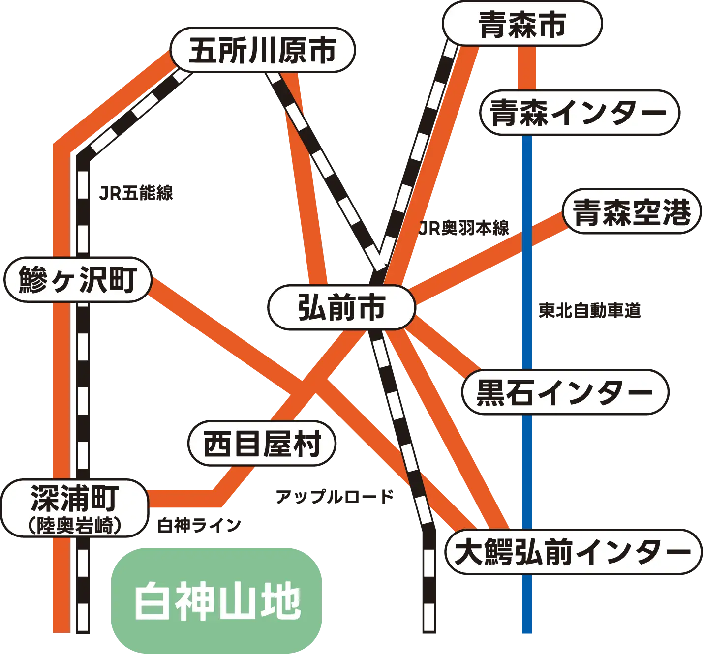 おクルマでお越しの方用アクセスマップ